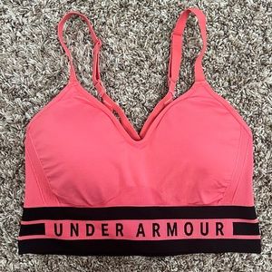 Women’s Under Armour Compression Sports Bra Pink & Black